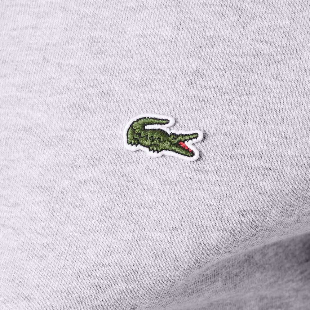 Lacoste Regular Fit Brushed Fleece Zippered Gris | 1460-XDIPW