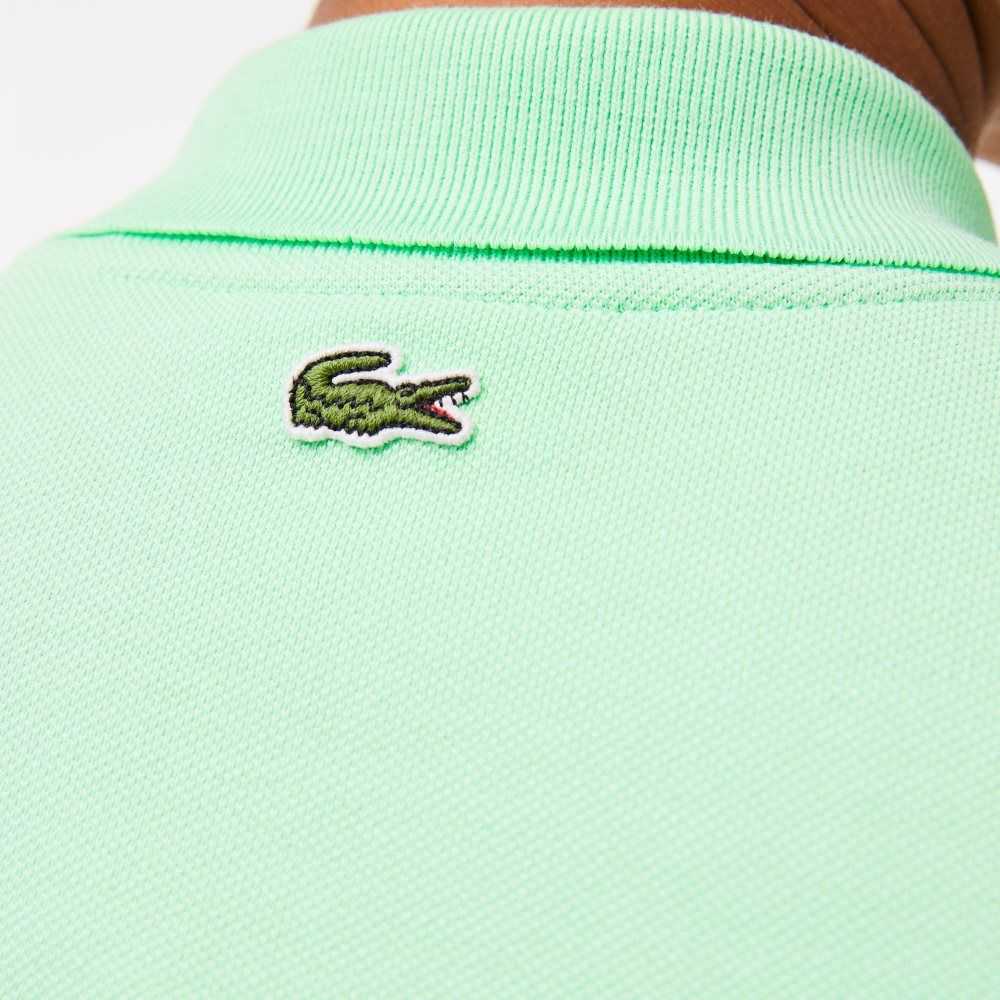 Lacoste Regular Fit Comic Badge Verde Claro | 5367-PEKUQ