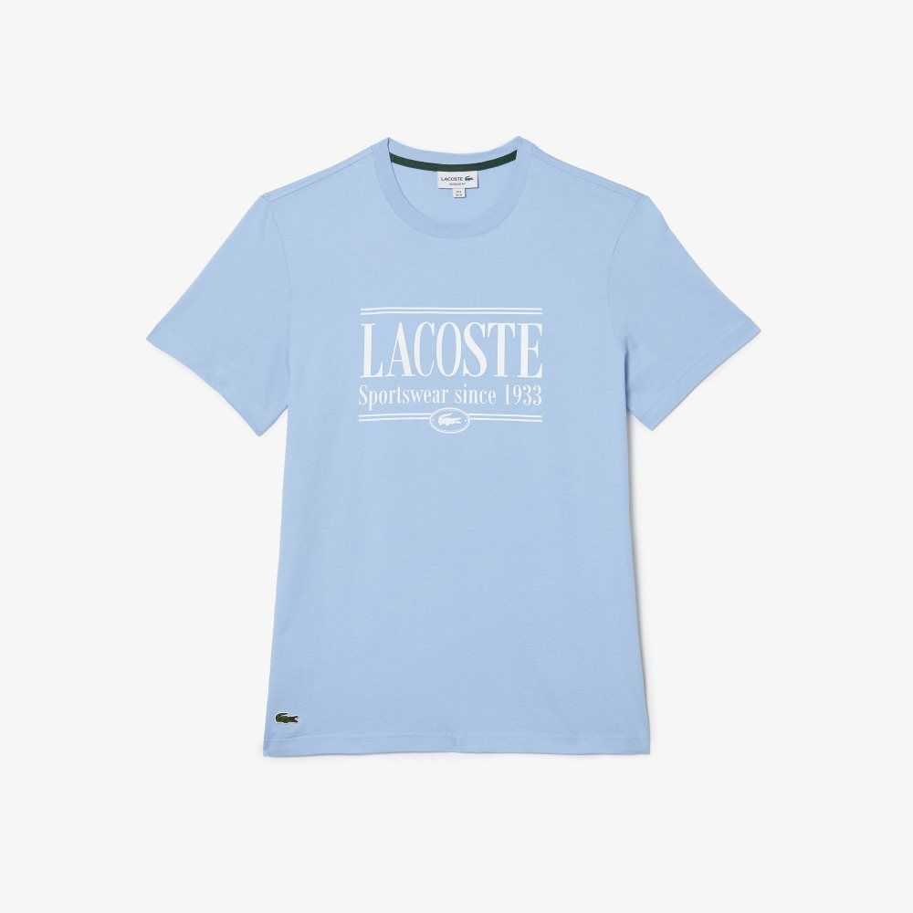 Lacoste Regular Fit Jersey Azules | 8309-DKTUG