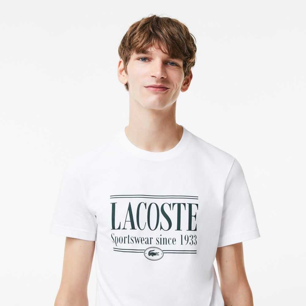 Lacoste Regular Fit Jersey Blancas | 6192-ZFVIO