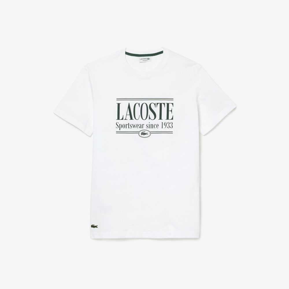 Lacoste Regular Fit Jersey Blancas | 6192-ZFVIO