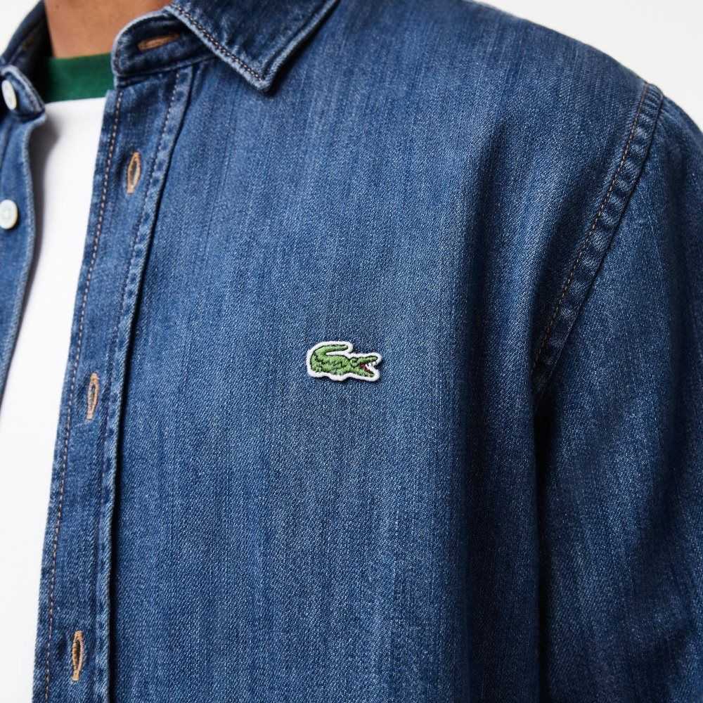 Lacoste Regular Fit Organic Algodon Denim Azules | 8927-QIPYG