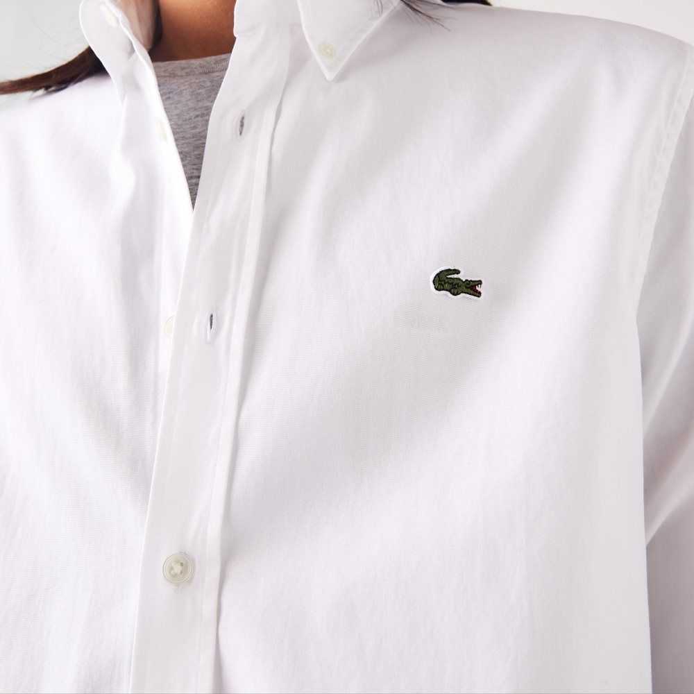 Lacoste Regular Fit Premium Algodon Blancas | 0963-SVUDY