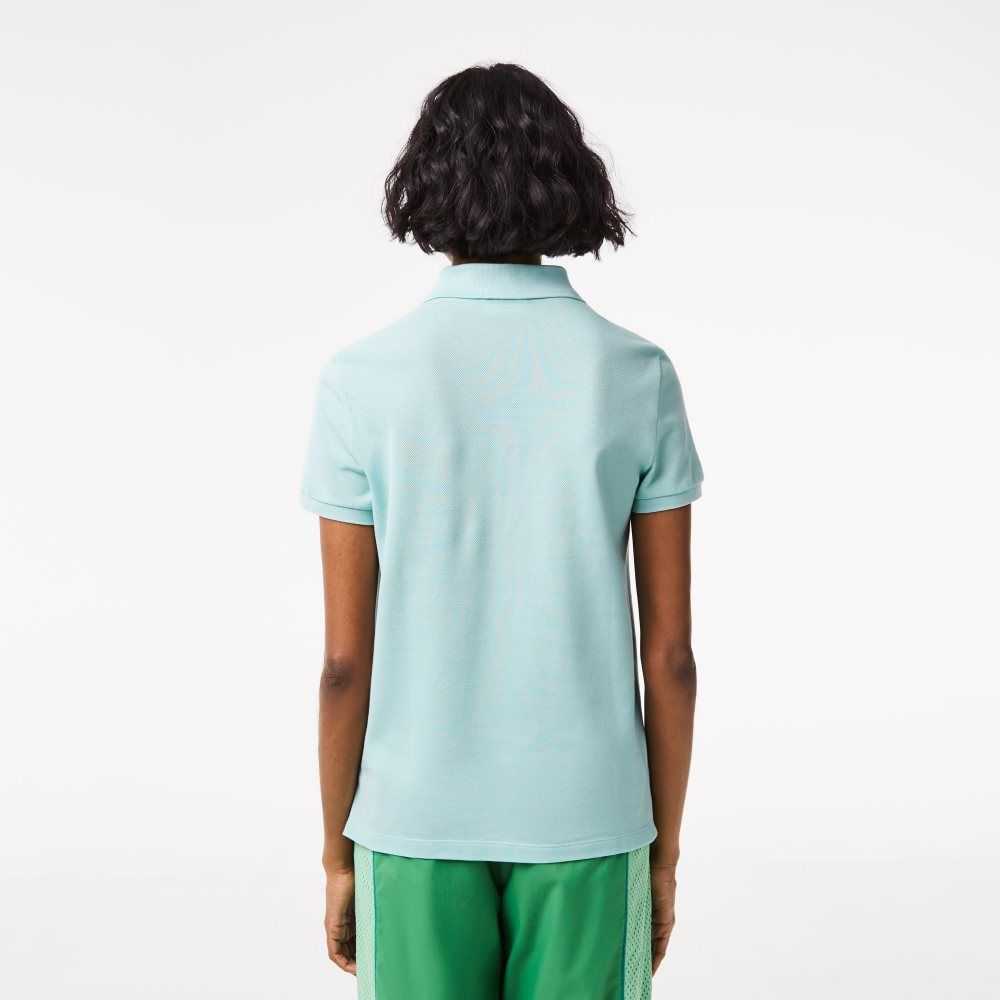 Lacoste Regular Fit Soft Algodon Petit Pique Verde Menta | 2401-TBJMU