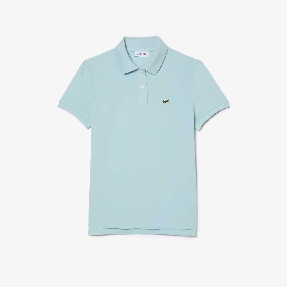 Lacoste Regular Fit Soft Algodon Petit Pique Verde Menta | 2401-TBJMU