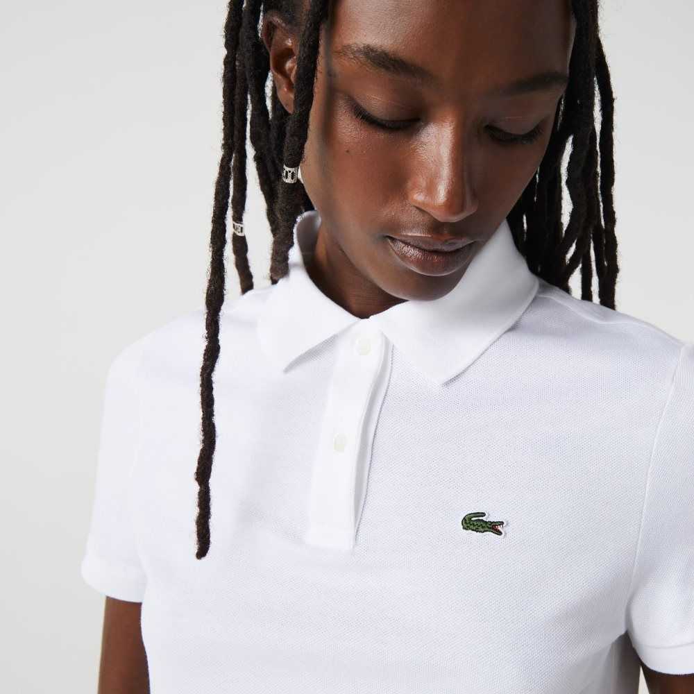 Lacoste Regular Fit Soft Algodon Petit Pique Blancas | 3867-FGXDN