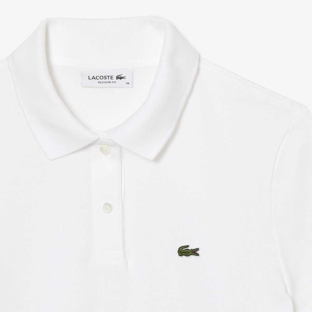 Lacoste Regular Fit Soft Algodon Petit Pique Blancas | 3867-FGXDN