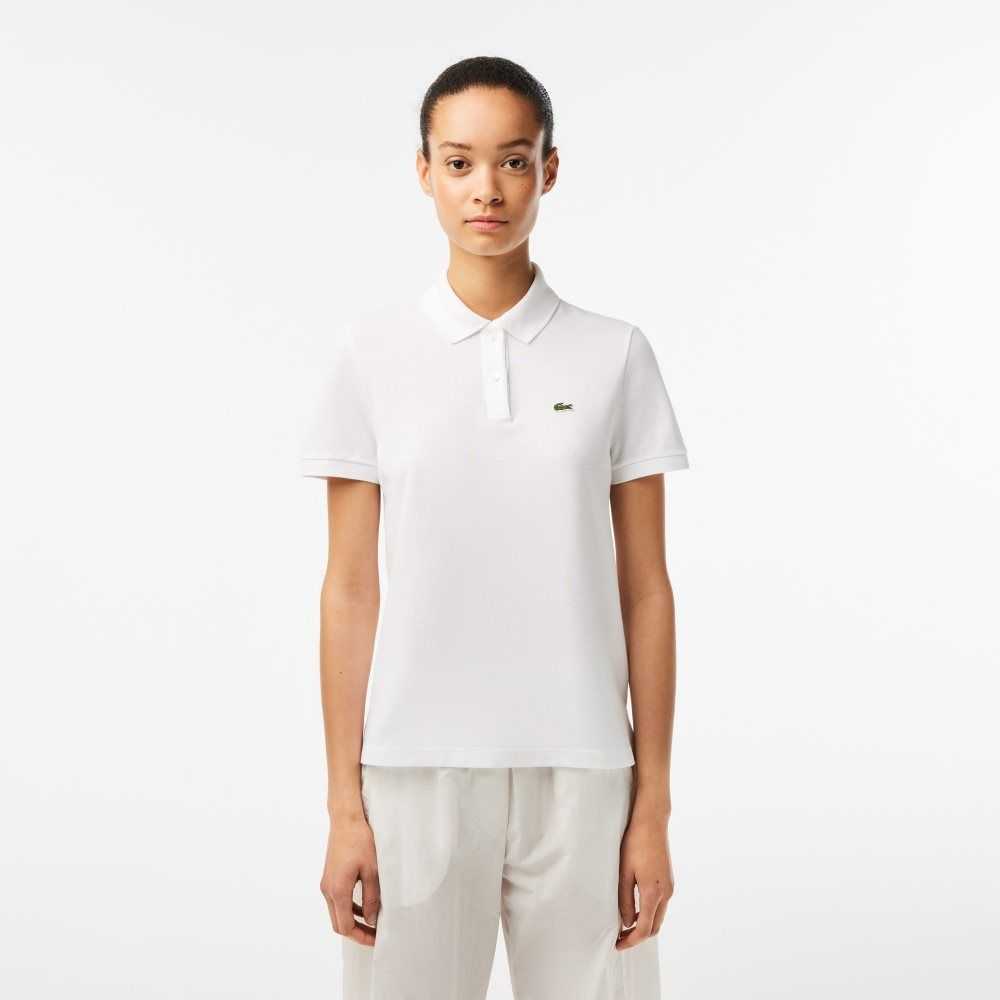 Lacoste Regular Fit Soft Algodon Petit Pique Blancas | 3867-FGXDN