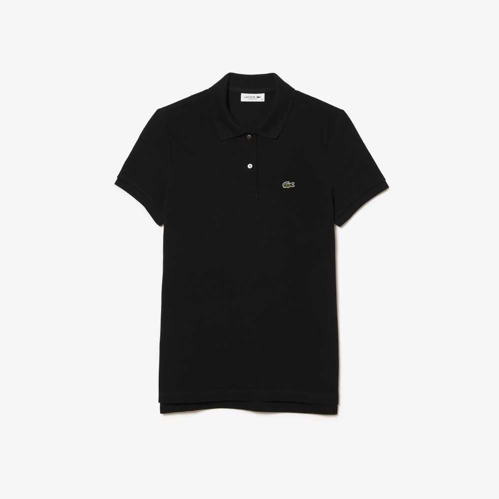 Lacoste Regular Fit Soft Algodon Petit Pique Negras | 4530-AYMHI