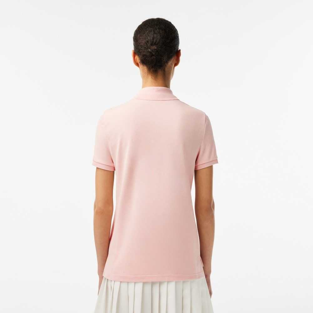 Lacoste Regular Fit Soft Algodon Petit Pique Rosas Claro | 4658-FUZCE