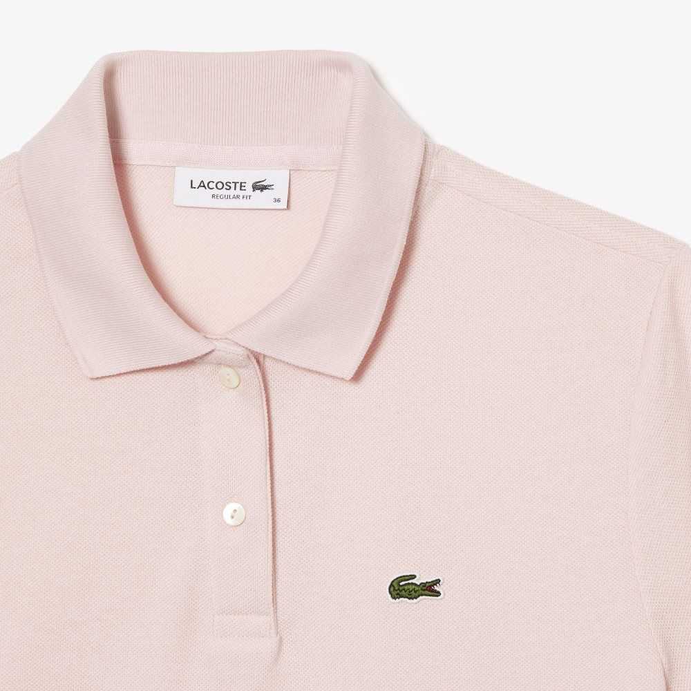 Lacoste Regular Fit Soft Algodon Petit Pique Rosas Claro | 4658-FUZCE