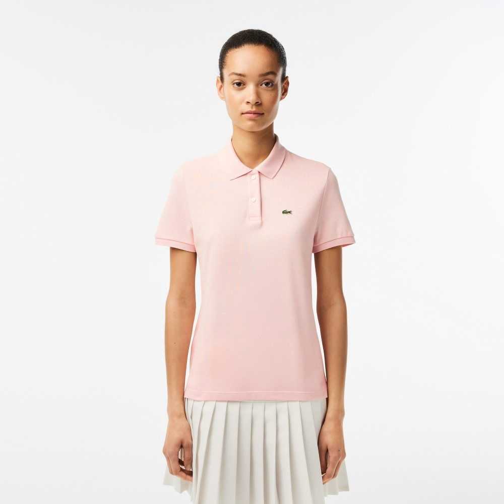 Lacoste Regular Fit Soft Algodon Petit Pique Rosas Claro | 4658-FUZCE