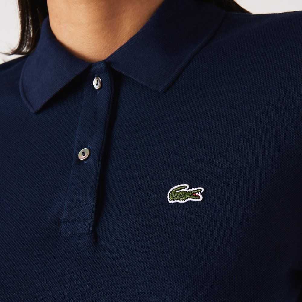 Lacoste Regular Fit Soft Algodon Petit Pique Azul Marino Azules | 4906-BTJMC