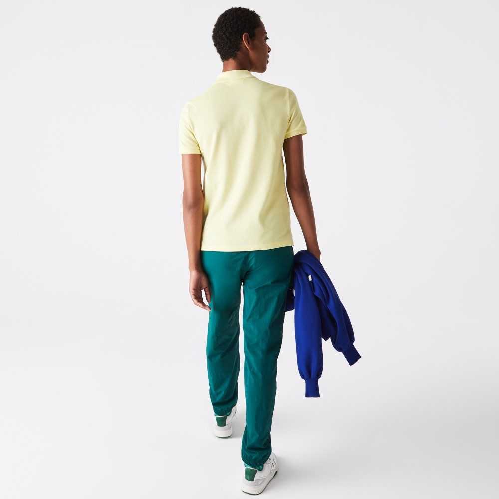 Lacoste Regular Fit Soft Algodon Petit Pique Amarillo | 6350-VCJYA