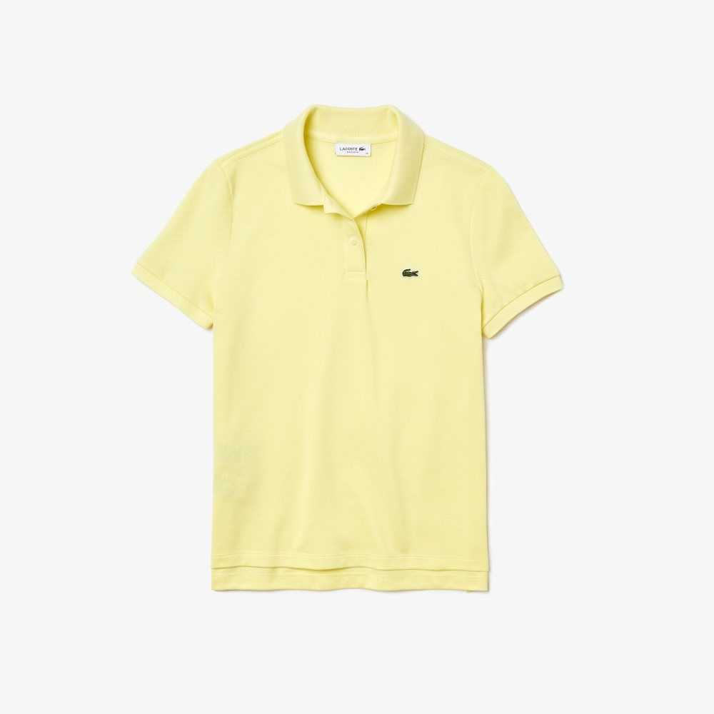 Lacoste Regular Fit Soft Algodon Petit Pique Amarillo | 6350-VCJYA