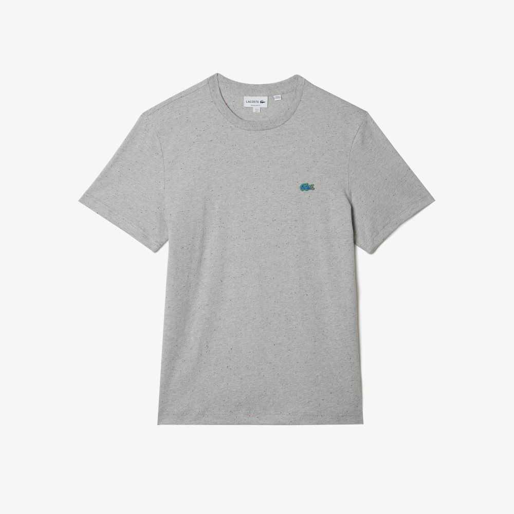 Lacoste Regular Fit Speckled Print Algodon Jersey Gris | 3512-GJQEO