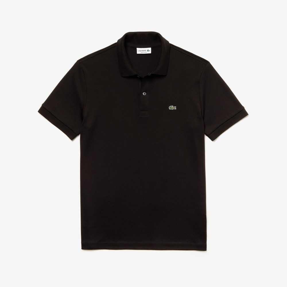 Lacoste Regular Fit Ultra Soft Algodon Jersey Negras | 0692-XIFQY