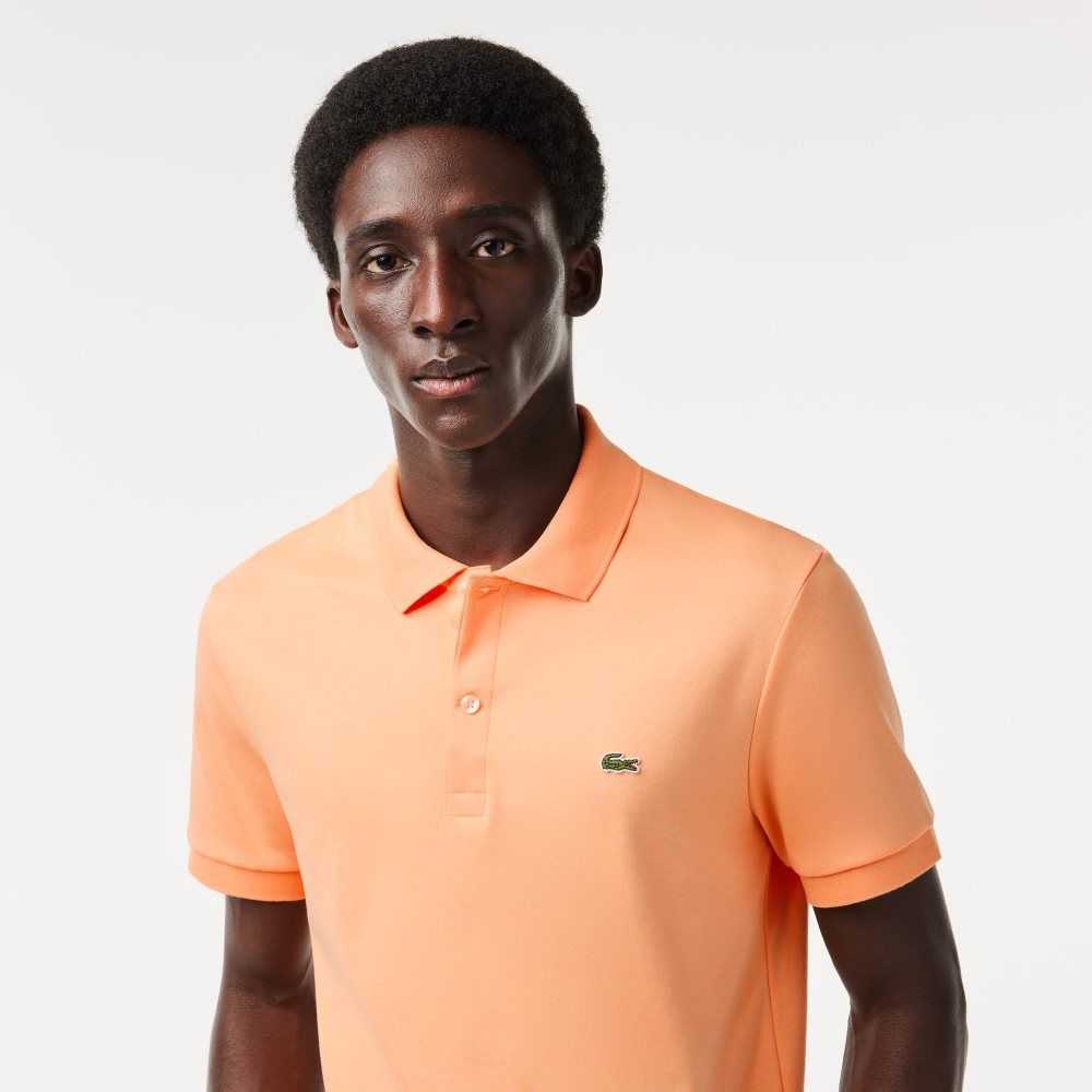 Lacoste Regular Fit Ultra Soft Algodon Jersey Naranjas Claro | 1205-PNDAW