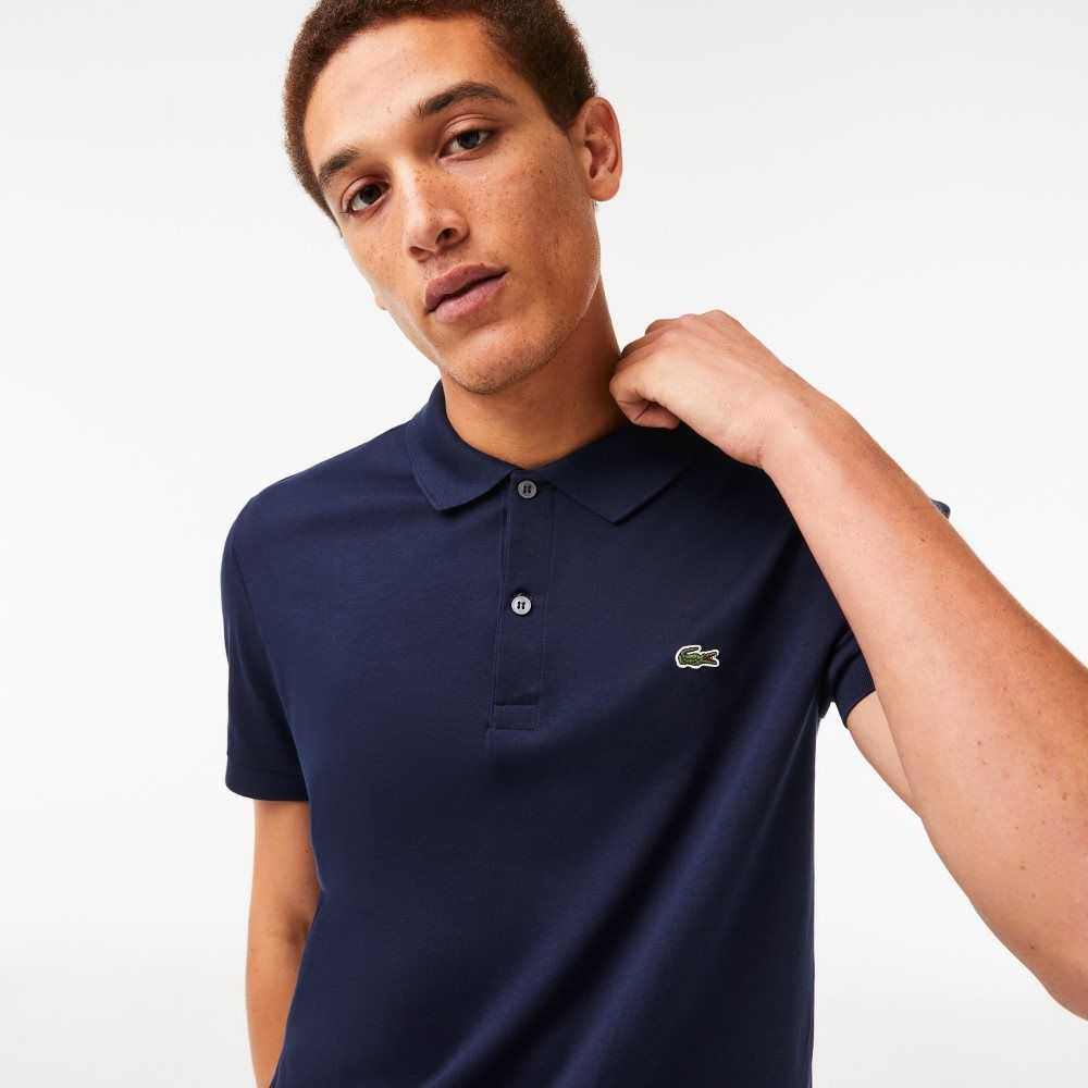 Lacoste Regular Fit Ultra Soft Algodon Jersey Azul Marino Azules | 1856-XKHBY