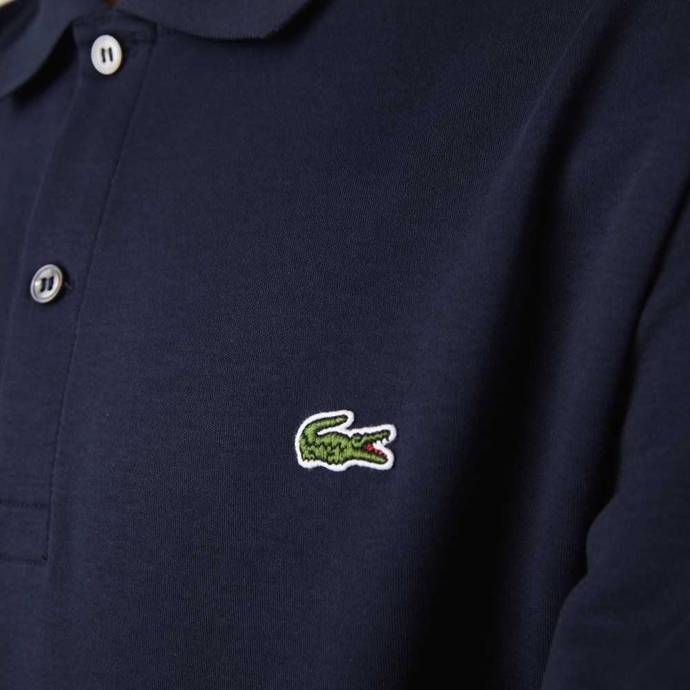 Lacoste Regular Fit Ultra Soft Algodon Jersey Azul Marino Azules | 1856-XKHBY