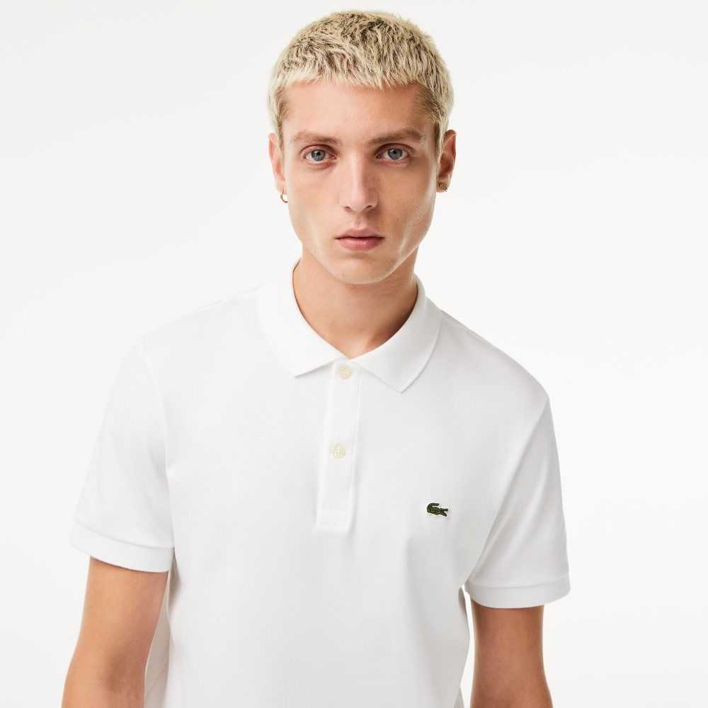 Lacoste Regular Fit Ultra Soft Algodon Jersey Blancas | 3497-BGXVR