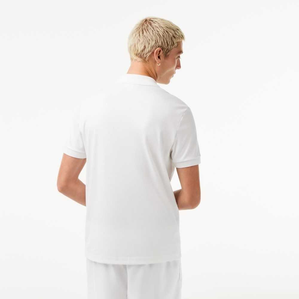 Lacoste Regular Fit Ultra Soft Algodon Jersey Blancas | 3497-BGXVR