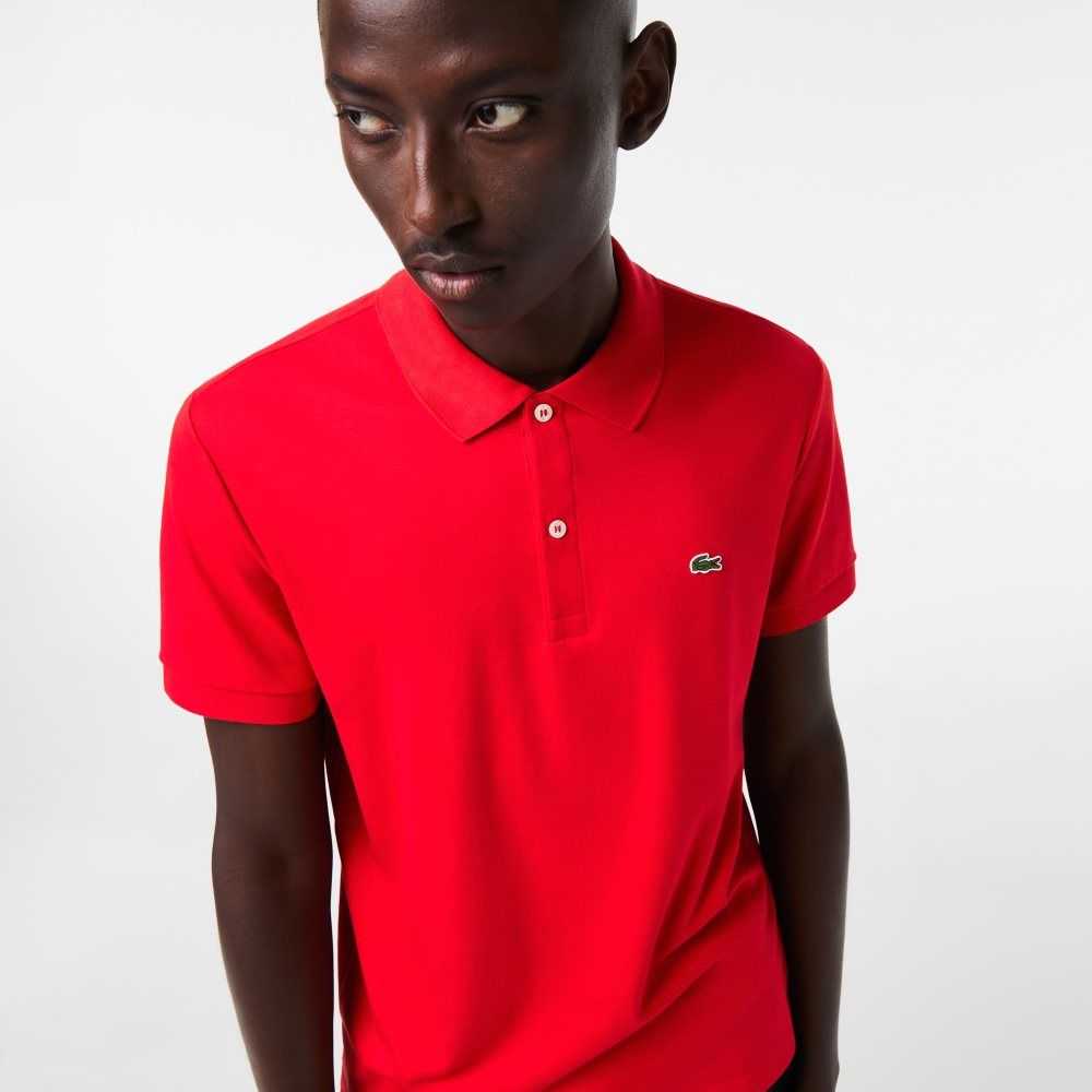 Lacoste Regular Fit Ultra Soft Algodon Jersey Rojas | 5820-COMRD