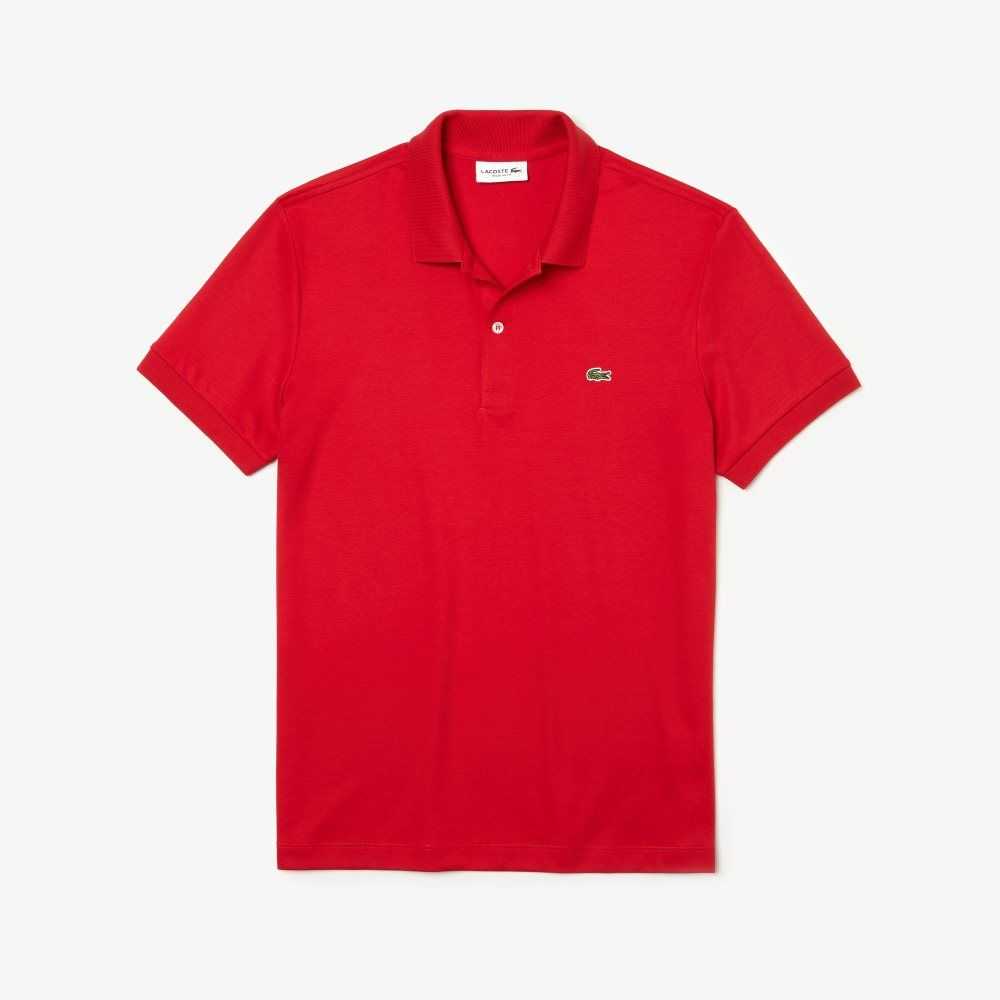 Lacoste Regular Fit Ultra Soft Algodon Jersey Rojas | 5820-COMRD