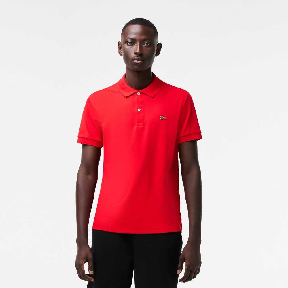 Lacoste Regular Fit Ultra Soft Algodon Jersey Rojas | 5820-COMRD