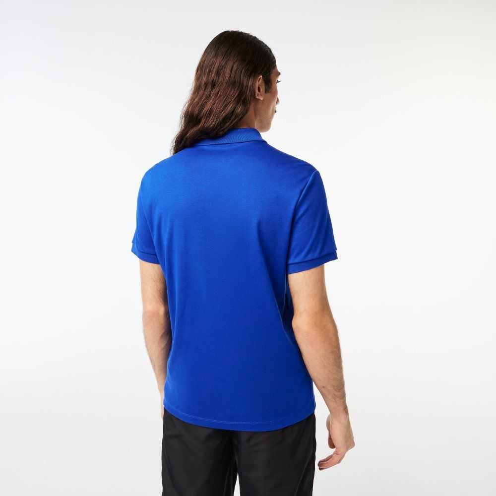 Lacoste Regular Fit Ultra Soft Algodon Jersey Azules | 7382-WKBZQ