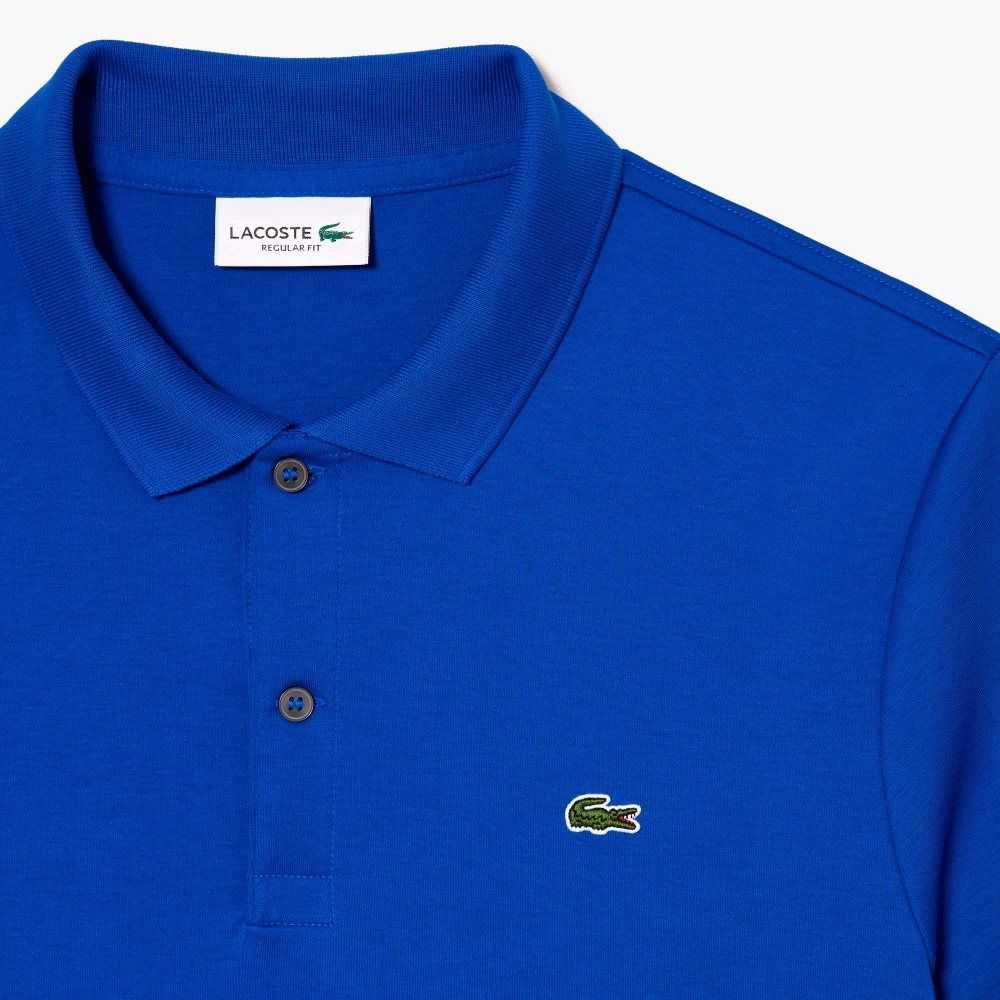 Lacoste Regular Fit Ultra Soft Algodon Jersey Azules | 7382-WKBZQ