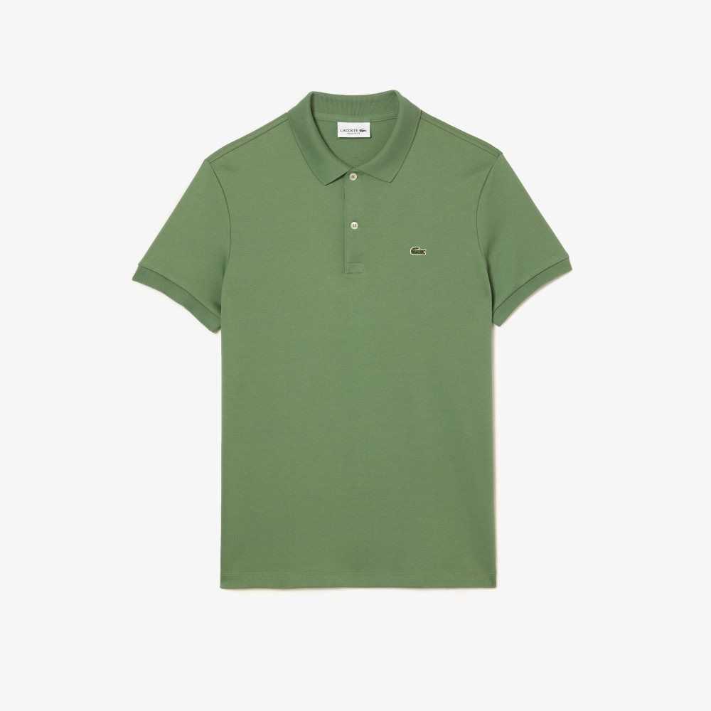 Lacoste Regular Fit Ultra Soft Algodon Jersey Kaki Verde | 7825-FRWPC