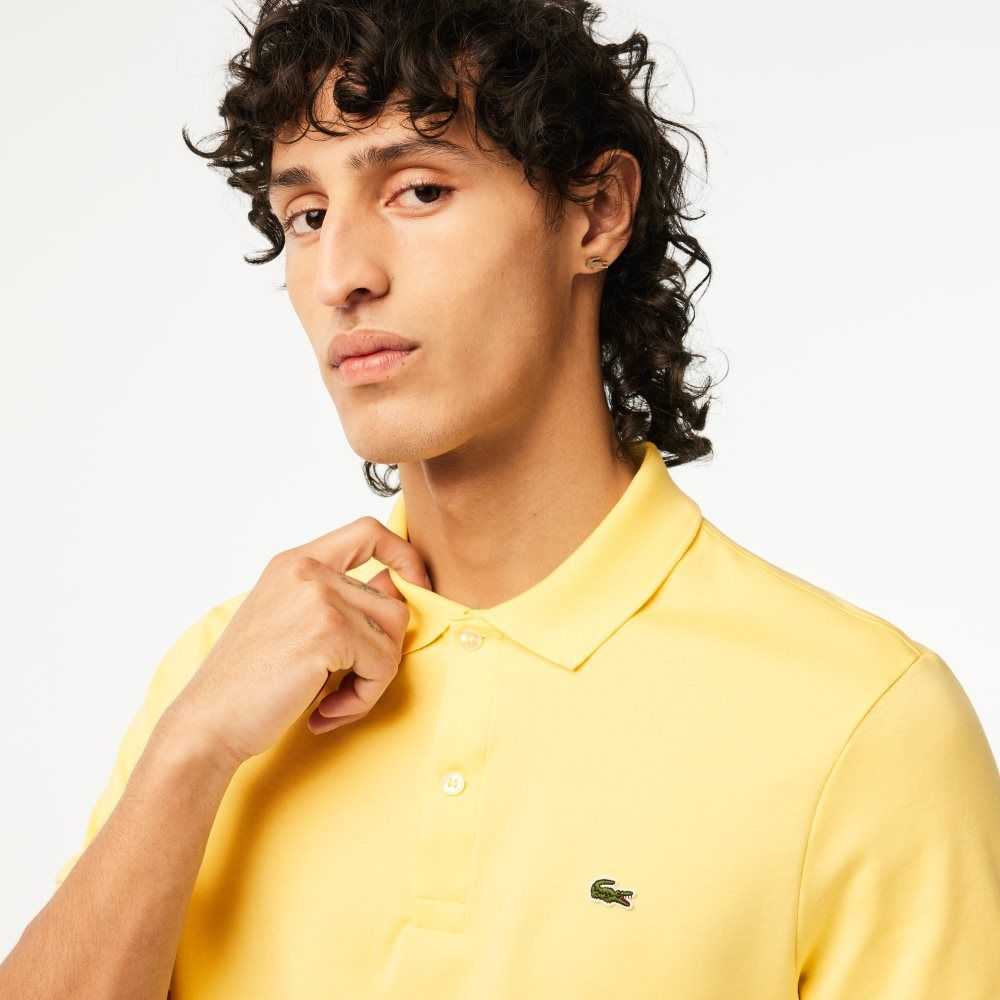 Lacoste Regular Fit Ultra Soft Algodon Jersey Amarillo | 8532-DKQZU