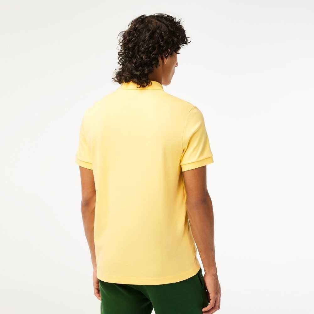 Lacoste Regular Fit Ultra Soft Algodon Jersey Amarillo | 8532-DKQZU