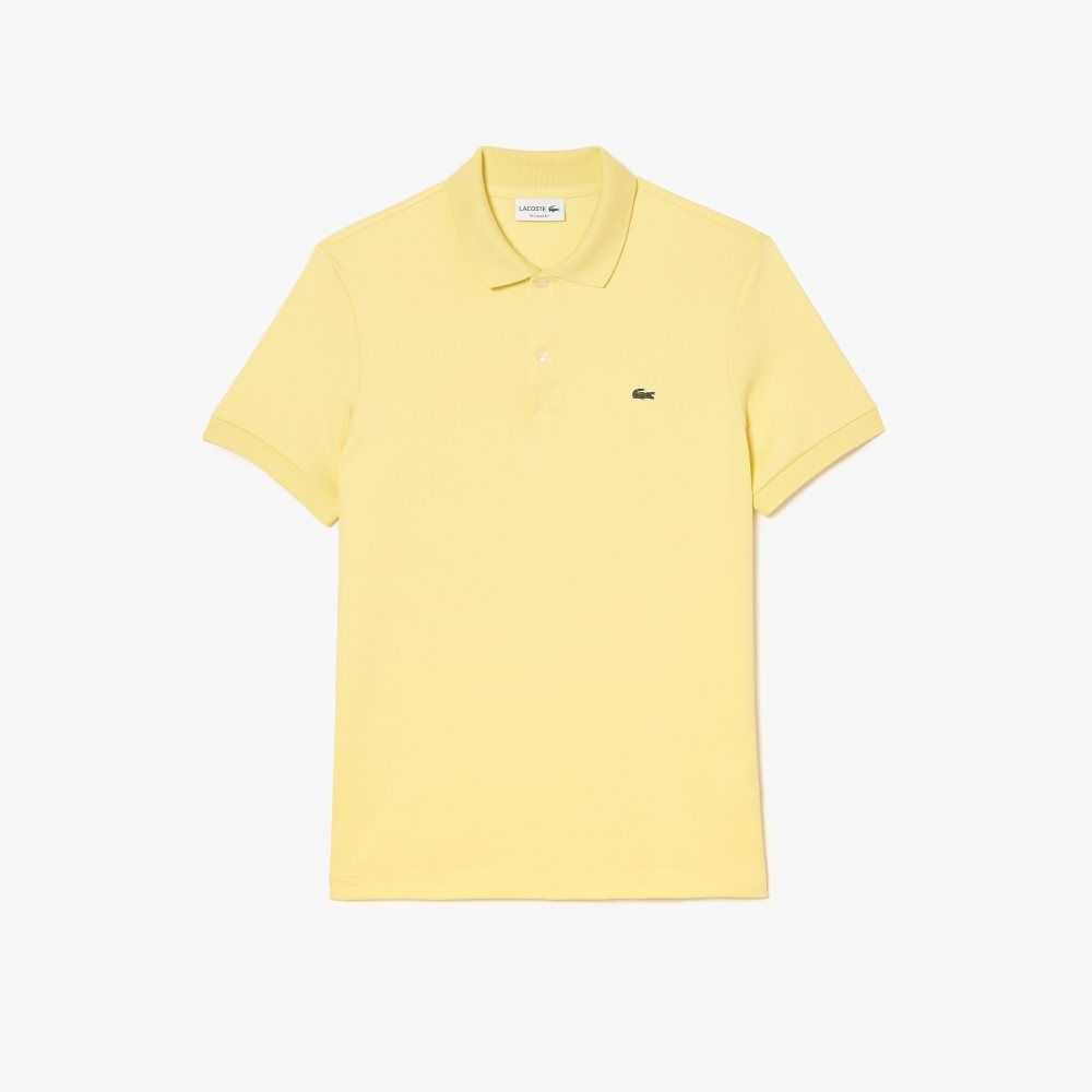 Lacoste Regular Fit Ultra Soft Algodon Jersey Amarillo | 8532-DKQZU