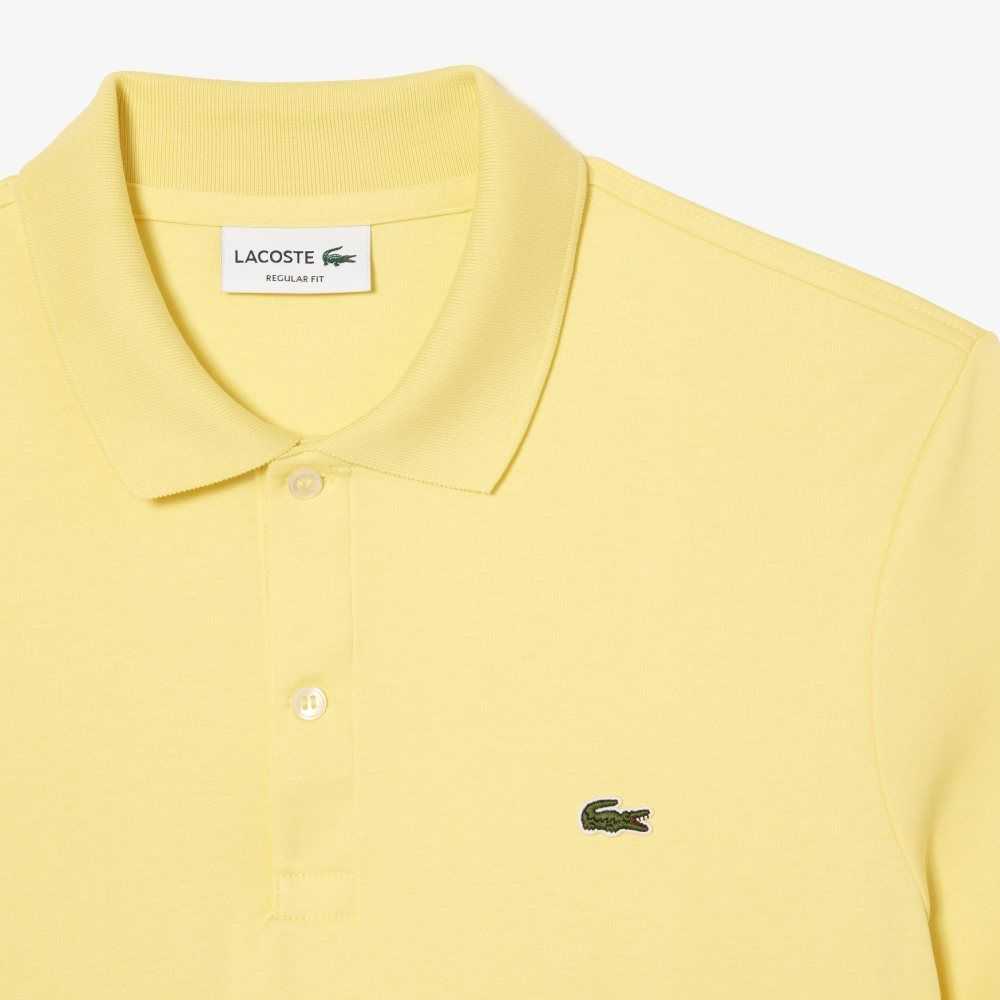 Lacoste Regular Fit Ultra Soft Algodon Jersey Amarillo | 8532-DKQZU