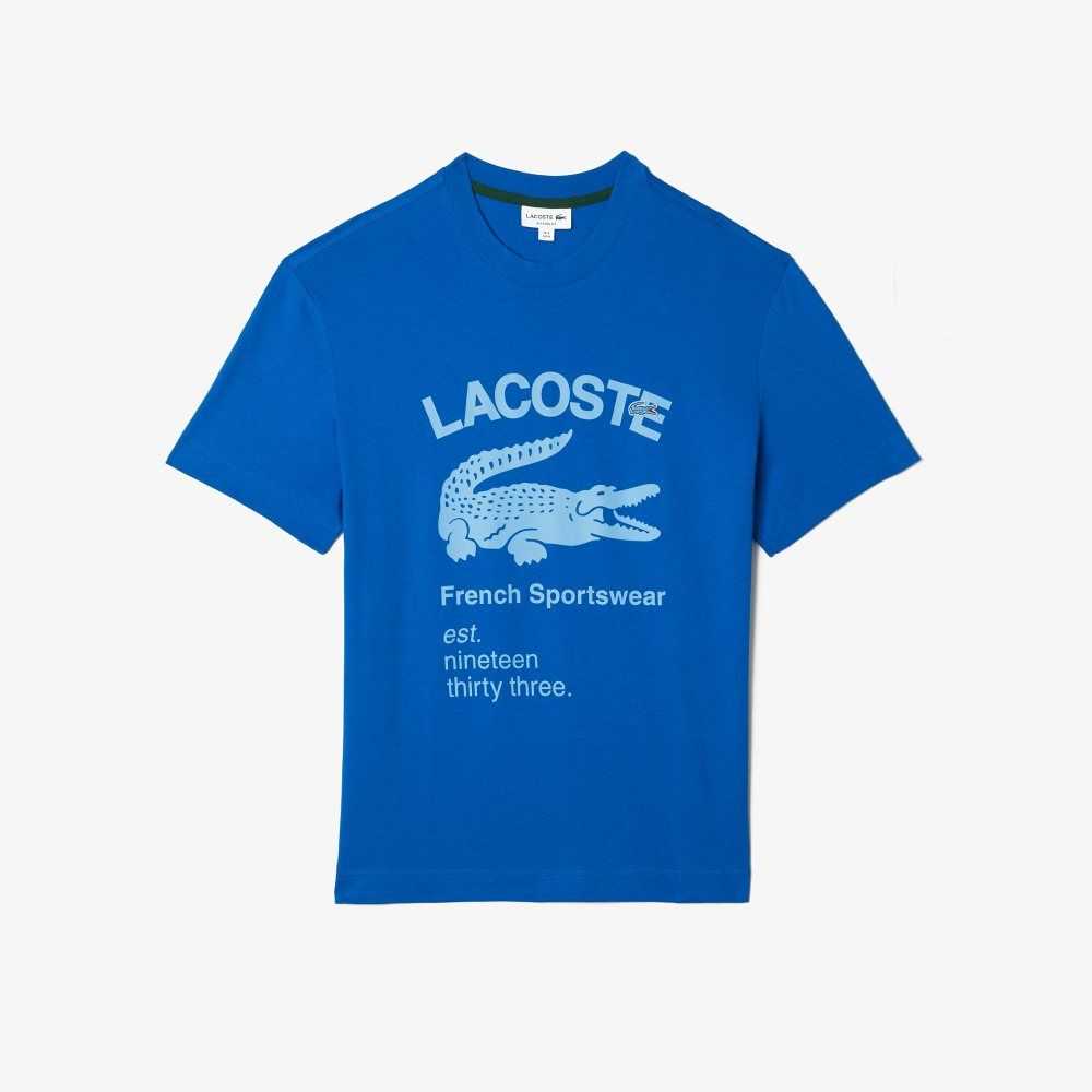 Lacoste Relaxed Fit Crocodile Azules | 8204-UEJKX