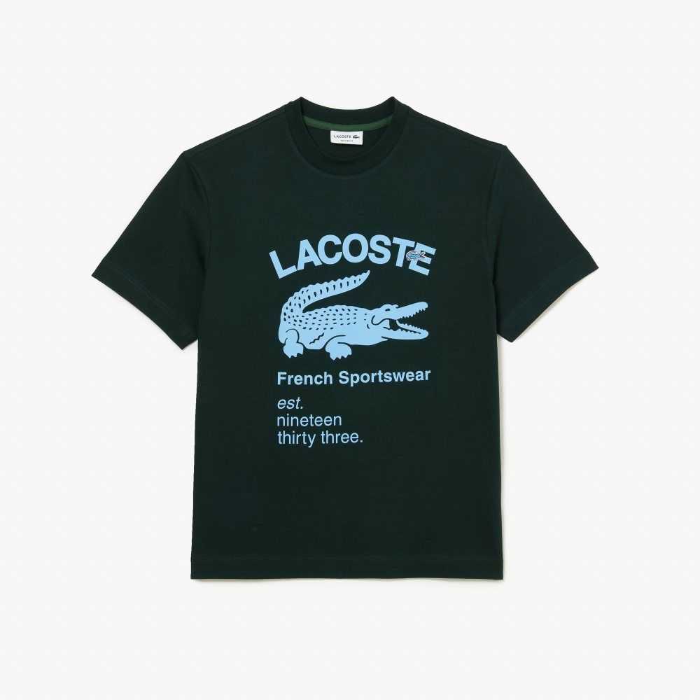 Lacoste Relaxed Fit Crocodile Verde | 6705-HOWEX