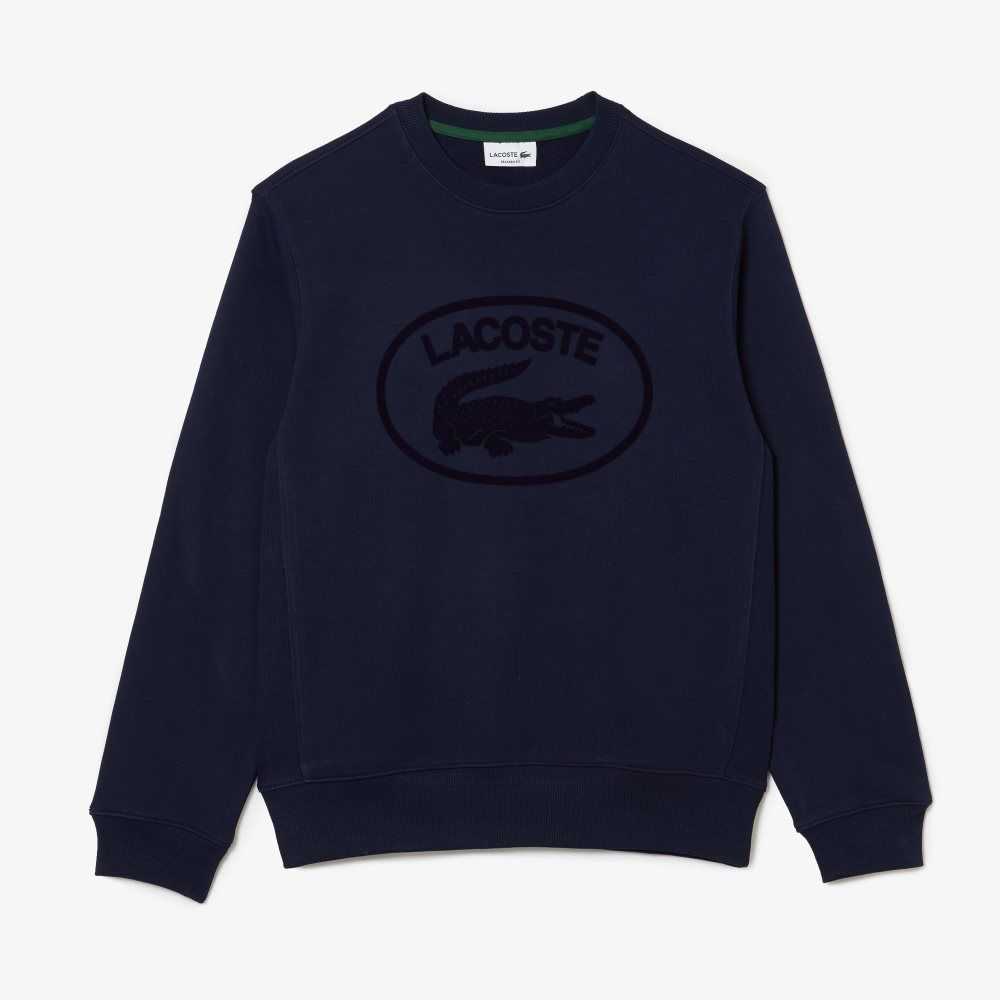 Lacoste Relaxed Fit Organic Algodon Azul Marino Azules | 0324-XCSHW