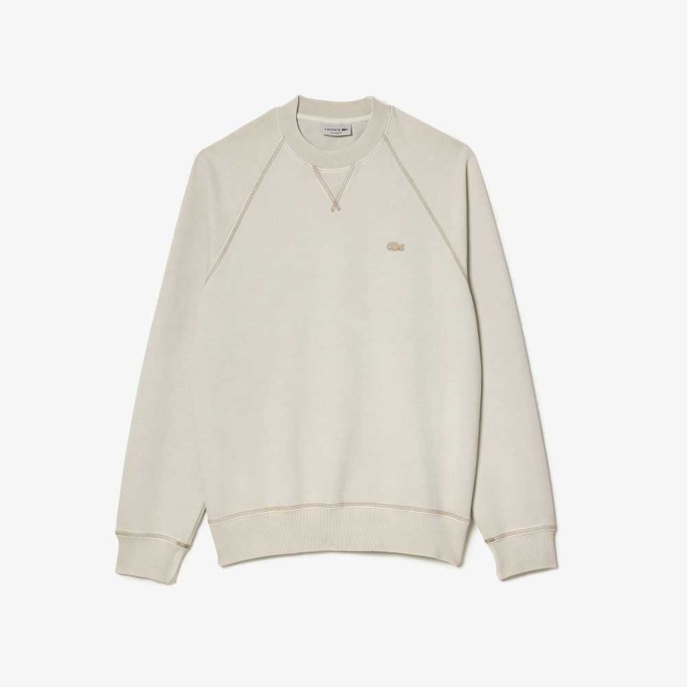 Lacoste Round Neck Organic Algodon Beige | 2901-VRLCK