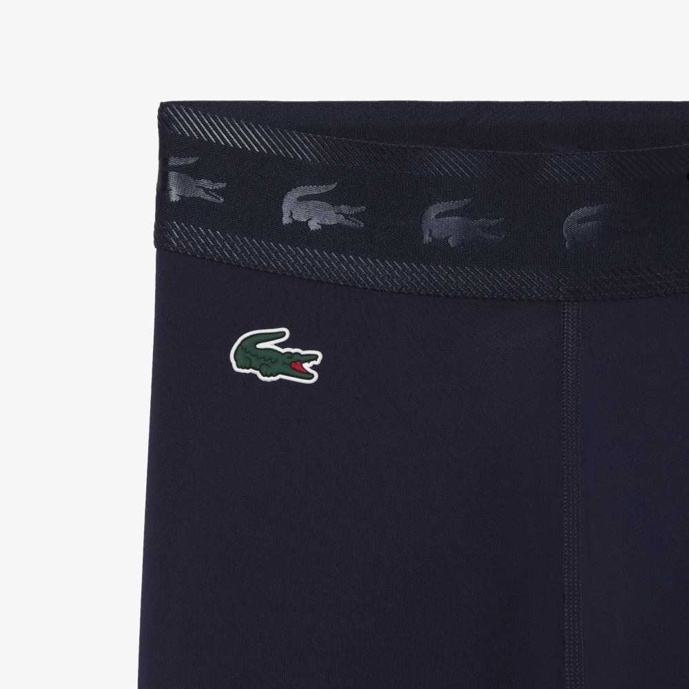 Lacoste SPORT 7/8 Length Recycled Polyester Leggings Azul Marino Azules | 2760-KYQPL