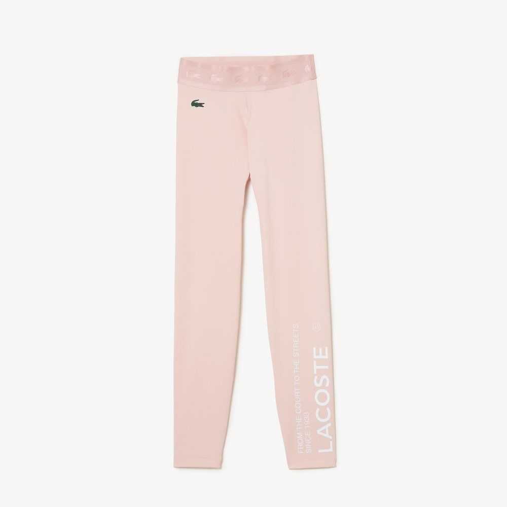 Lacoste SPORT 7/8 Length Recycled Polyester Leggings Rosas | 3795-XRDGL