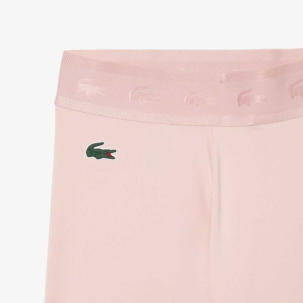 Lacoste SPORT 7/8 Length Recycled Polyester Leggings Rosas | 3795-XRDGL