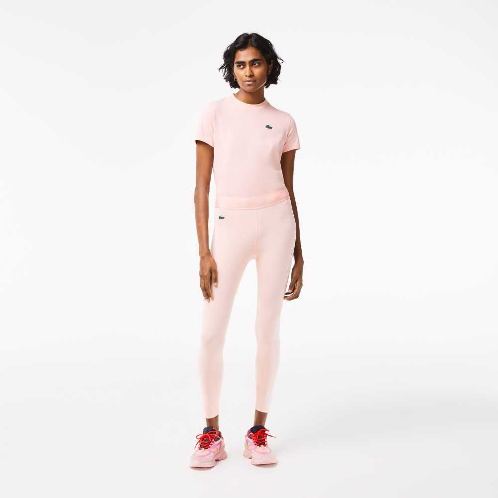 Lacoste SPORT 7/8 Length Recycled Polyester Leggings Rosas | 3795-XRDGL