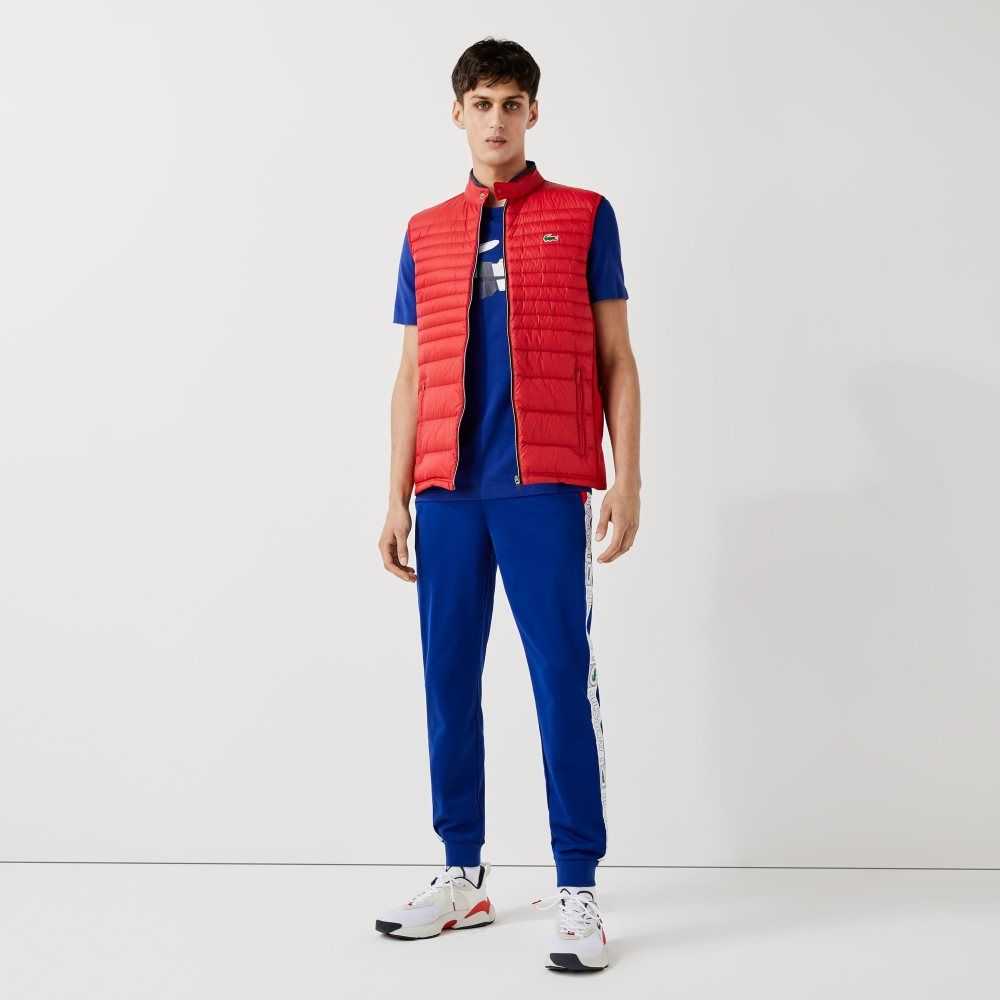 Lacoste SPORT Branded Bands Tracksuit Azules Rojas Blancas | 6470-VQLOX