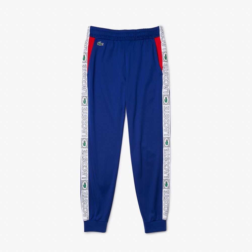 Lacoste SPORT Branded Bands Tracksuit Azules Rojas Blancas | 6470-VQLOX