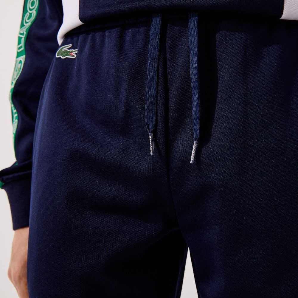 Lacoste SPORT Branded Bands Tracksuit Azul Marino Azules Blancas Verde | 9140-OBDZX