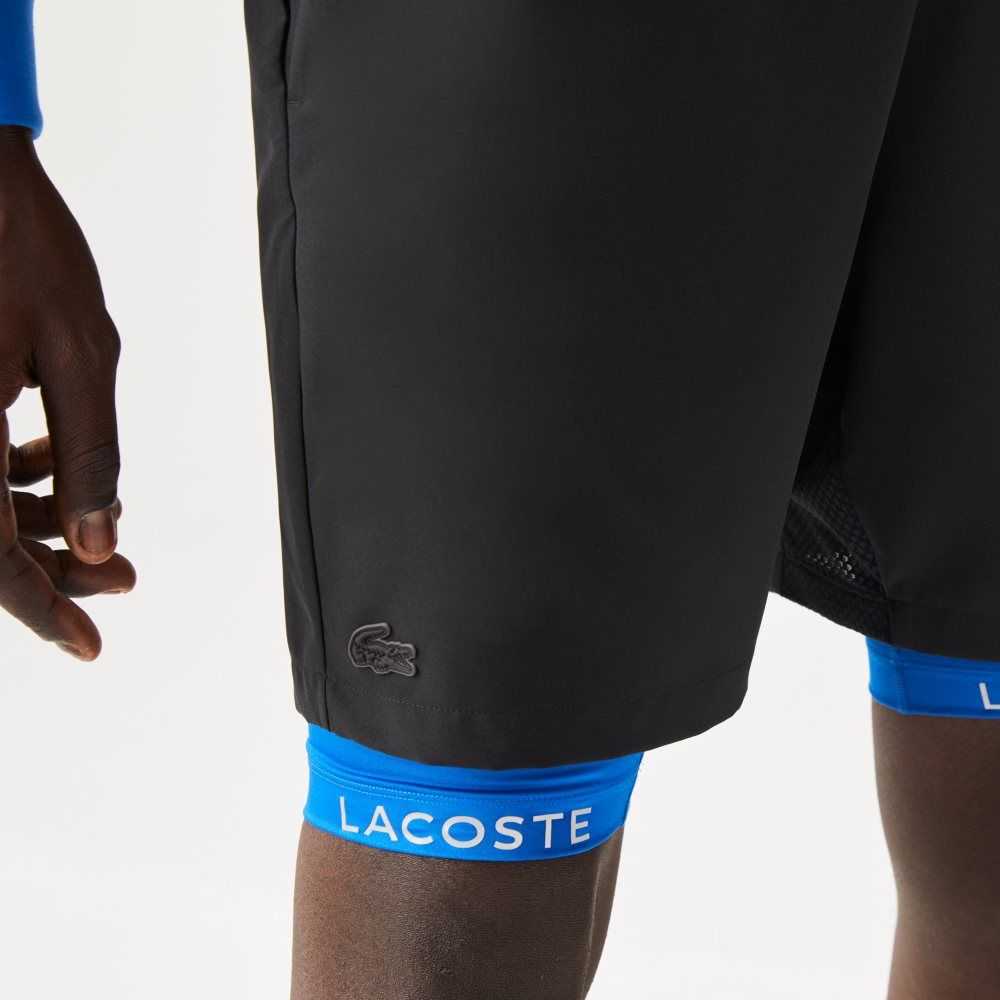 Lacoste SPORT Built-In Liner 3-in-1 Negras Azules | 4280-YPJTZ