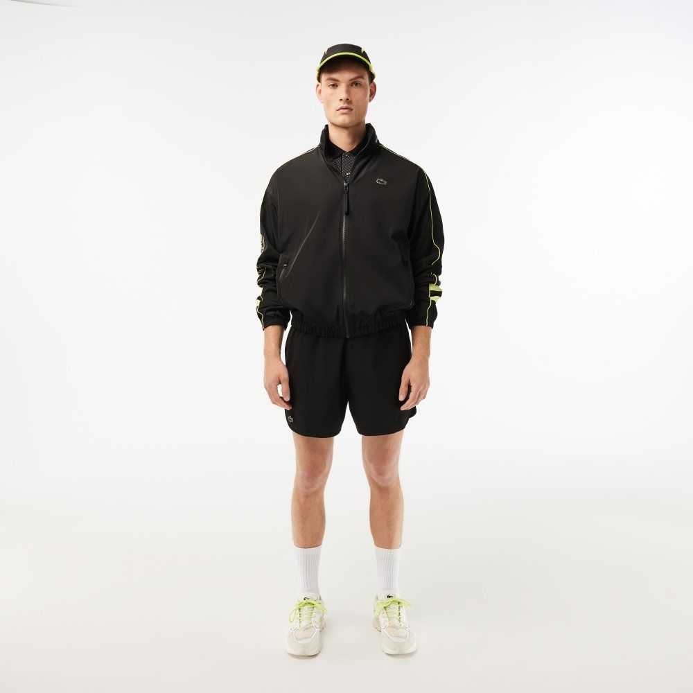 Lacoste SPORT Check Stretch Mesh Negras | 6193-PNDAY