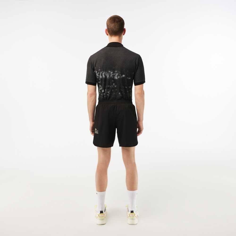 Lacoste SPORT Check Stretch Mesh Negras | 6193-PNDAY